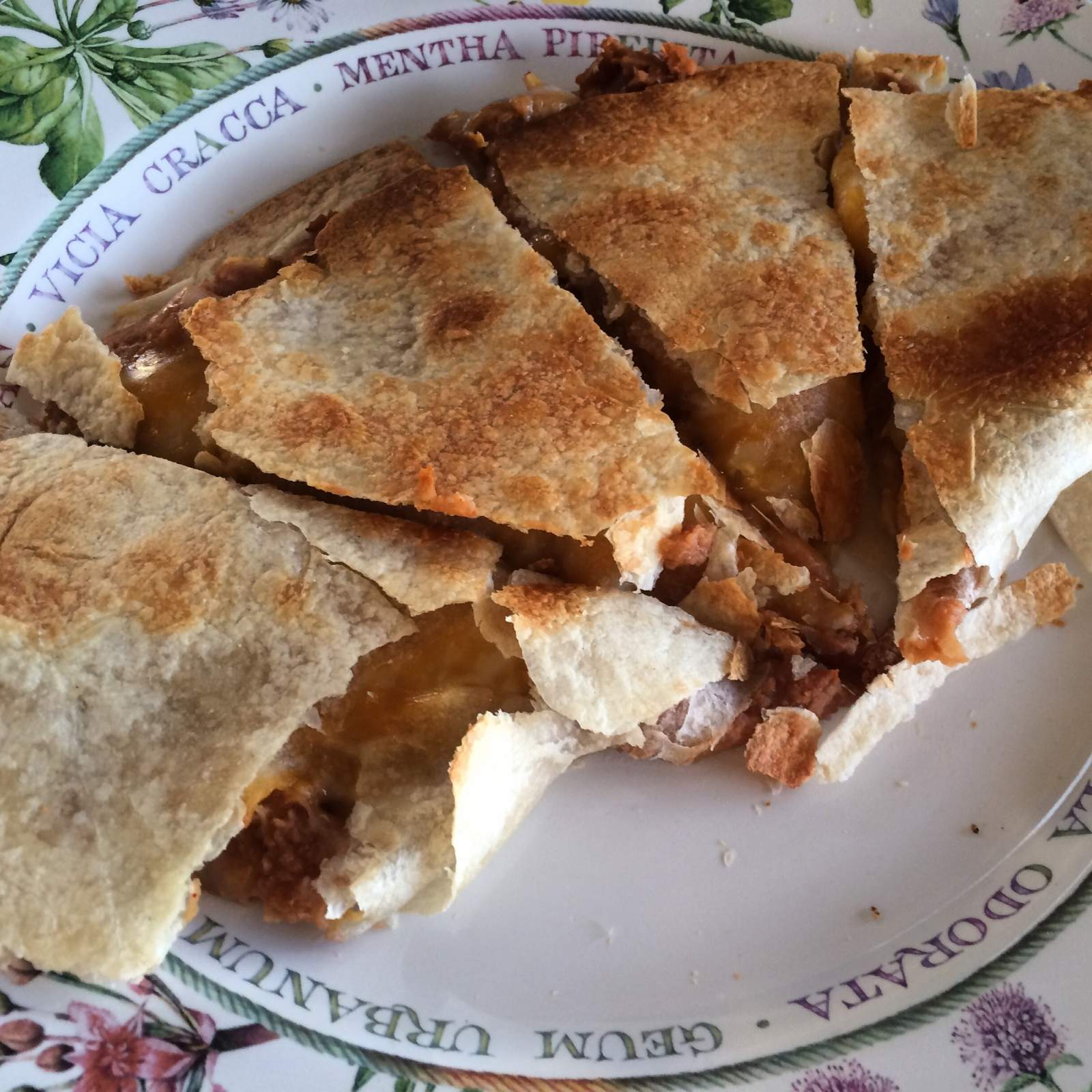 Beans & cheese quesadilla