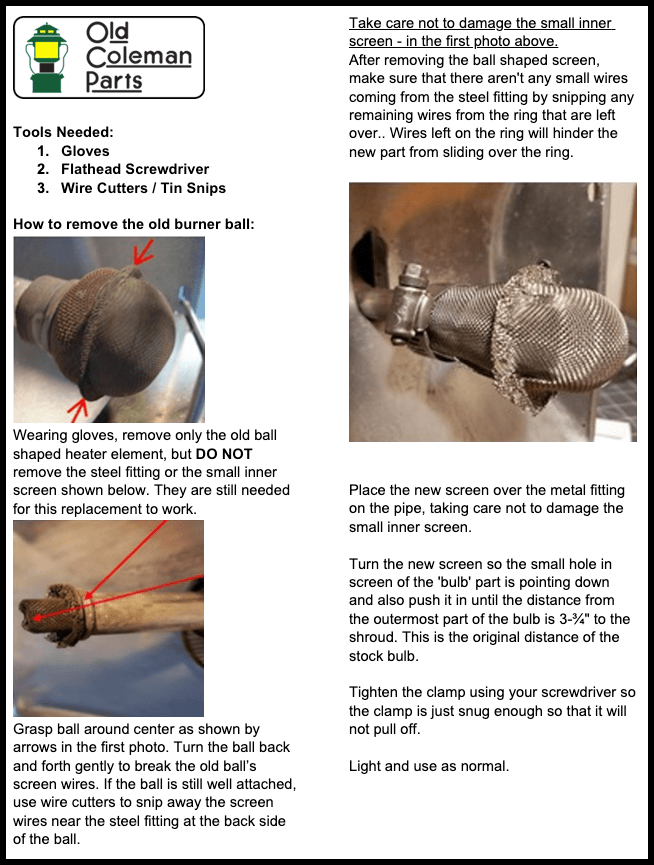 Fitting replacement element