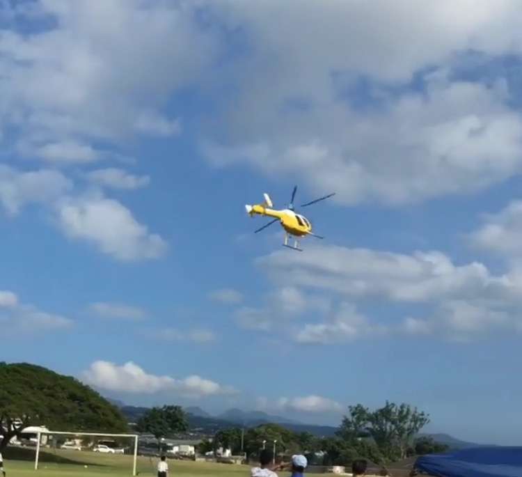 Helicopter and soccer