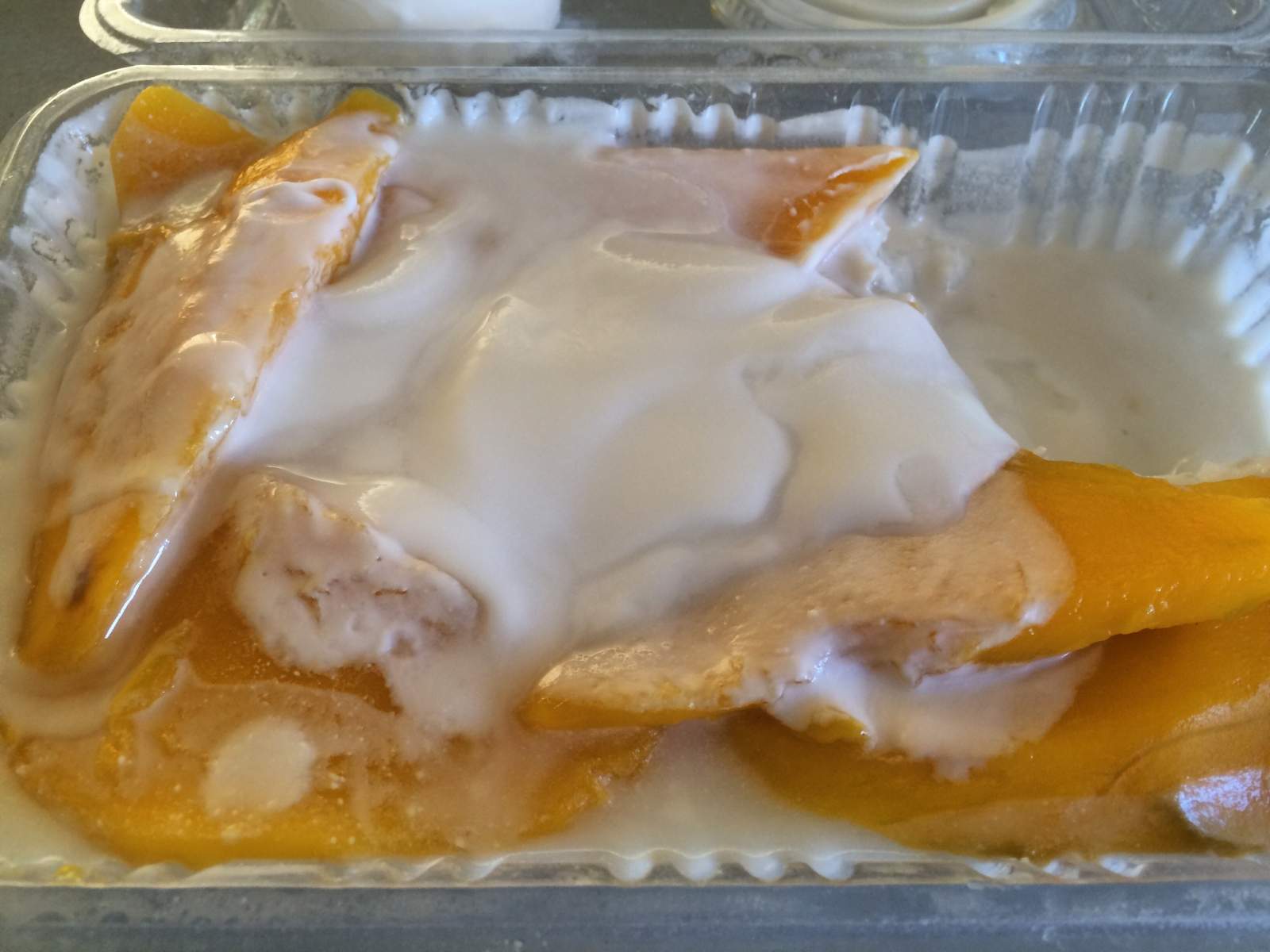 Mango on coconut sticky rice