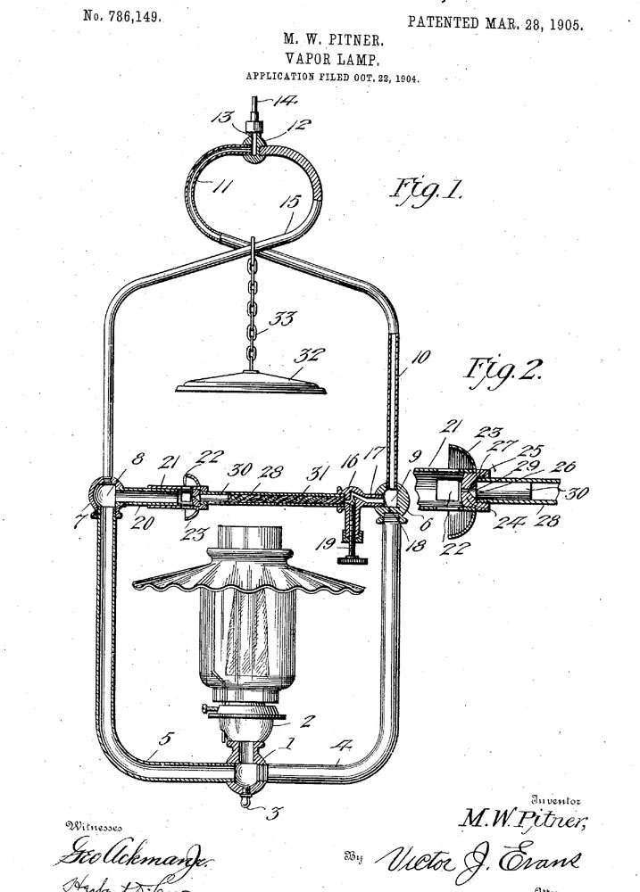 Pitner HW Patent Drawing 1905