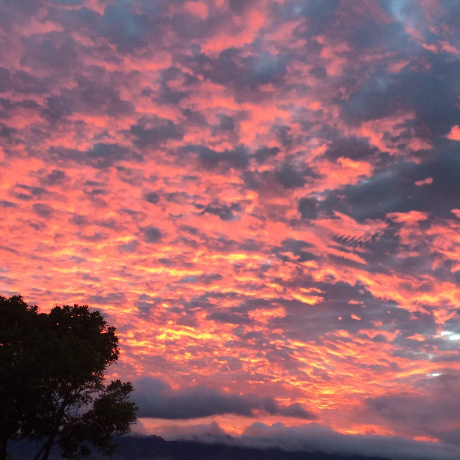 Post tropical storm sunset clouds