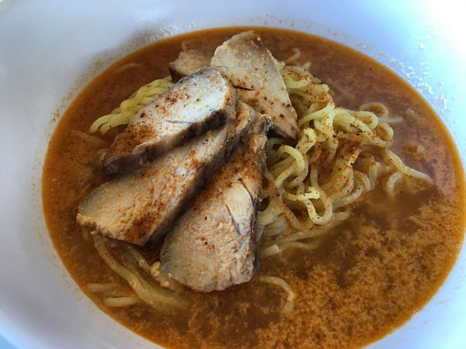 Tan tan ramen with smoked fish