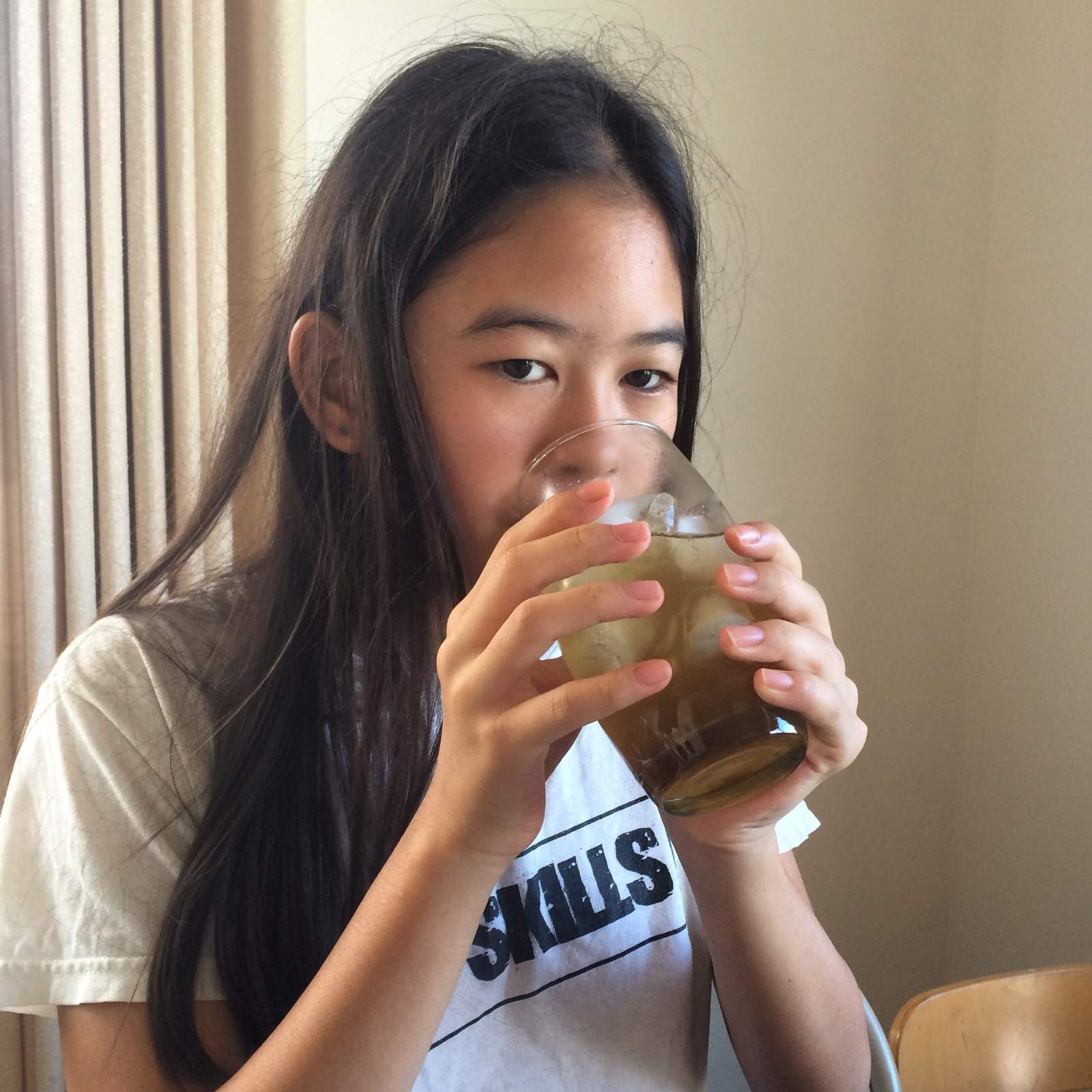 Yup, she stole my tea too